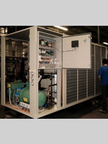 100-kW refrigeration unit with built-in screw compressor